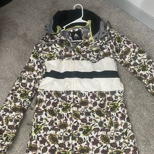 Burton XS Multicolor Floral Jacket with Hood